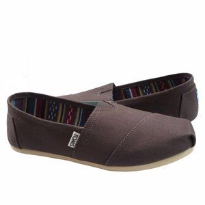 NIB Women's Toms Alpargata Ash Canvas Shoes Size 9